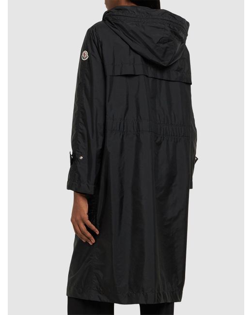 Moncler Black Hiengu Nylon Rain Coat