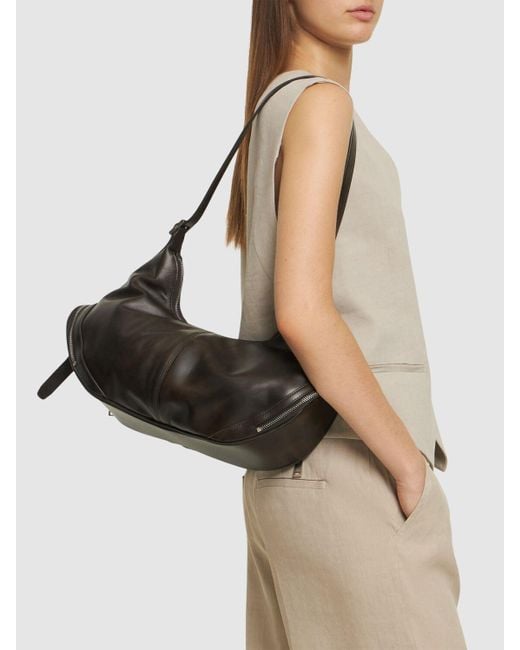 OSOI Large Cargo Hobo Leather Shoulder Bag in Gray | Lyst