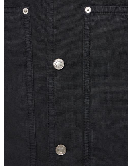 Isabel Marant Black Lawrence Cotton Workwear Jacket for men