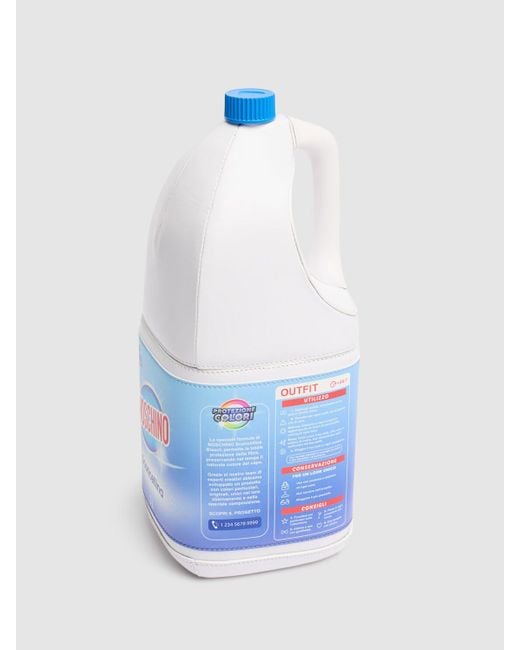 Moschino Bleach Item Bag レザークラッチバッグ ホワイト | Lyst