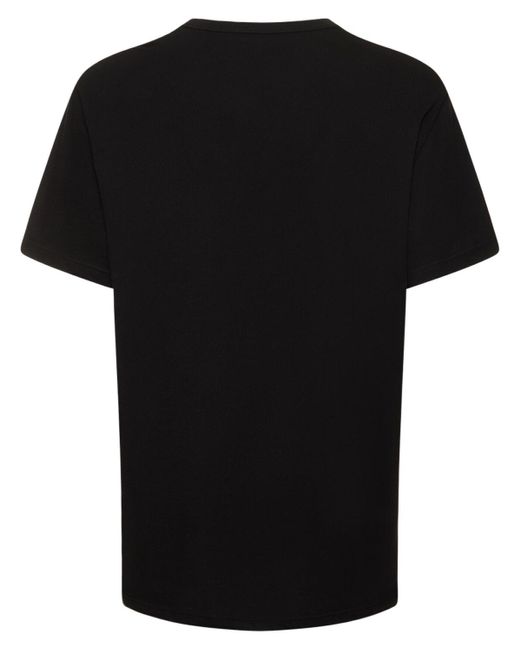 Alexander McQueen T-shirt Aus Baumwolle Mit Kristallschädel in Black für Herren