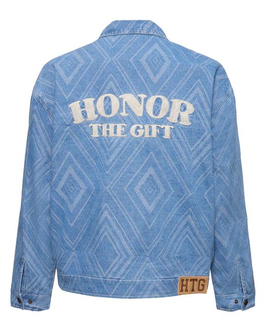 Honor The Gift Blue A-spring Diamond Denim Jacket for men