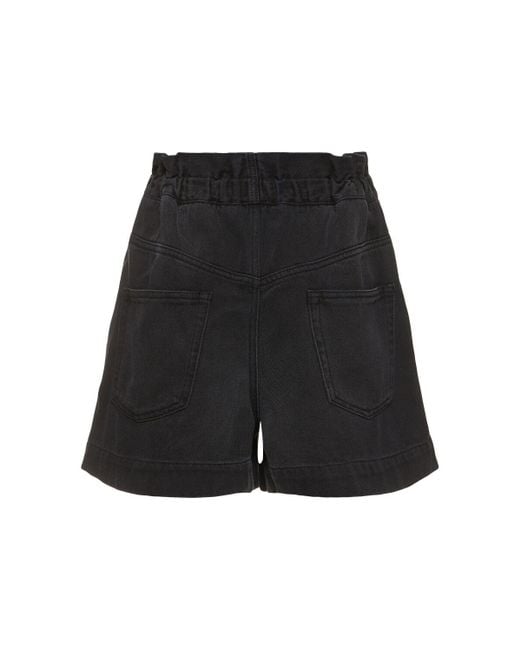 Shorts de denim Isabel Marant de color Black