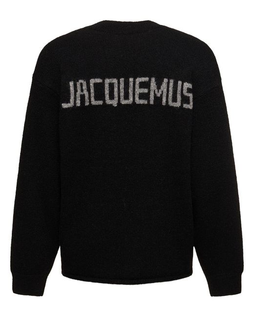 Suéter de alpaca Jacquemus de hombre de color Black