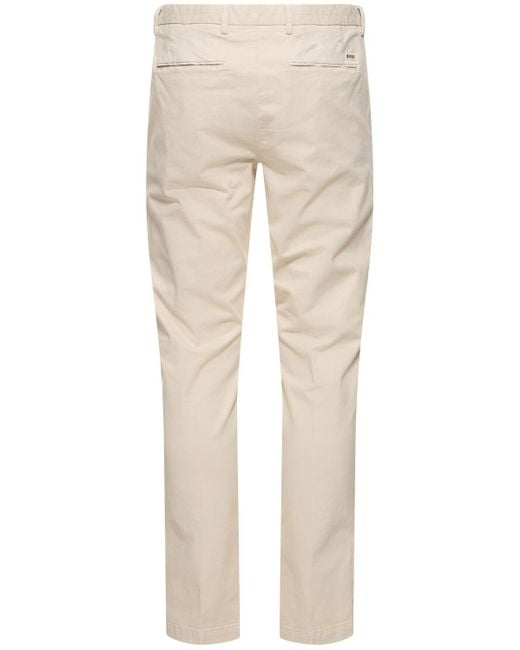 Boss Natural Kaito Stretch Cotton Slim Fit Pants for men