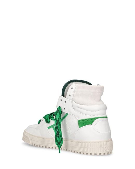 Off-White c/o Virgil Abloh Ledersneakers "3.0 Off Court" in Green für Herren