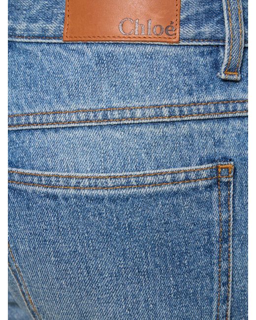 Chloé Blue Denim Straight Jeans