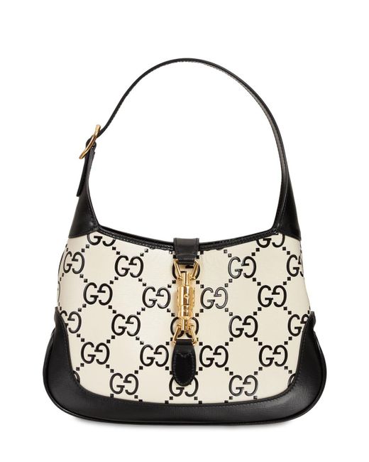 Gucci White Small Jackie 1961 Leather Bag