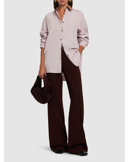 Dries Van Noten Pink Popeline-hemd "casio"