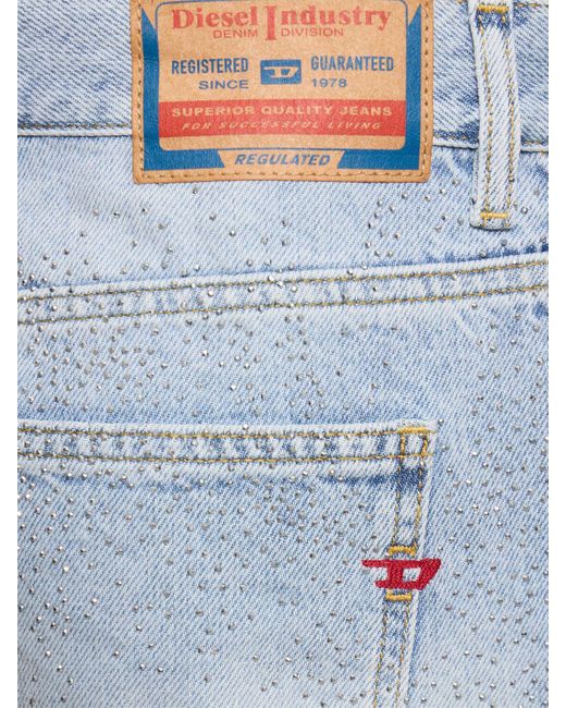 DIESEL Blue 2016 D-Air Embellished Straight Jeans