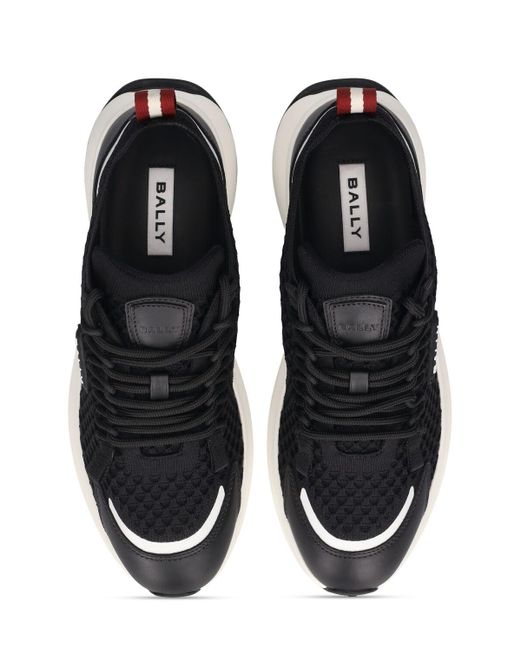 Bally Black Daryel-t Faux Leather Sneakers