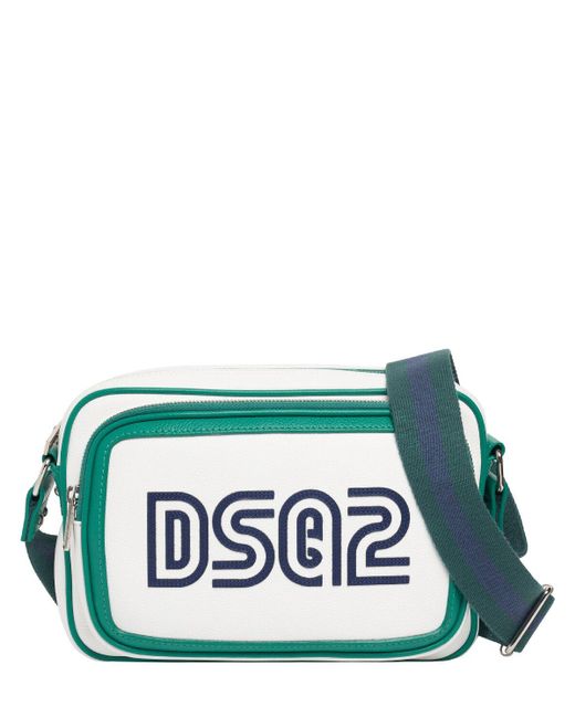 DSquared² Green Spieker Logo Crossbody Bag for men
