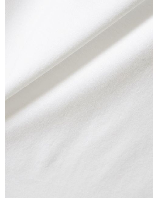 Theory White Cotton Luxe S/S T-Shirt for men