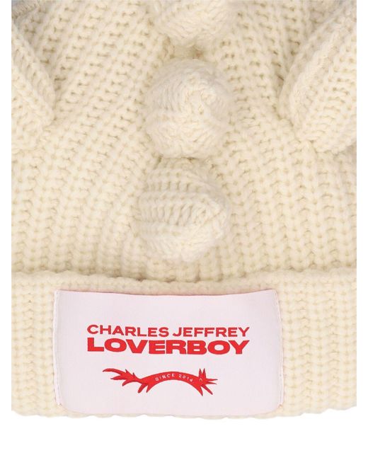 Charles Jeffrey Natural Chunky Dragon Wool & Nylon Beanie for men