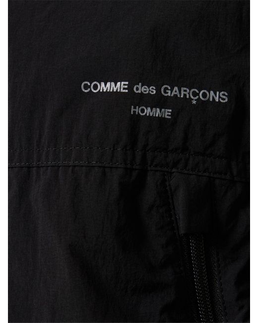 Gilet zippé en nylon à logo Comme des Garçons pour homme en coloris Black
