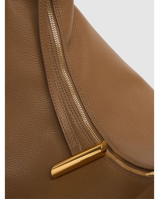 Liffner Pillow Hobo グレインレザーショルダーバッグ Brown