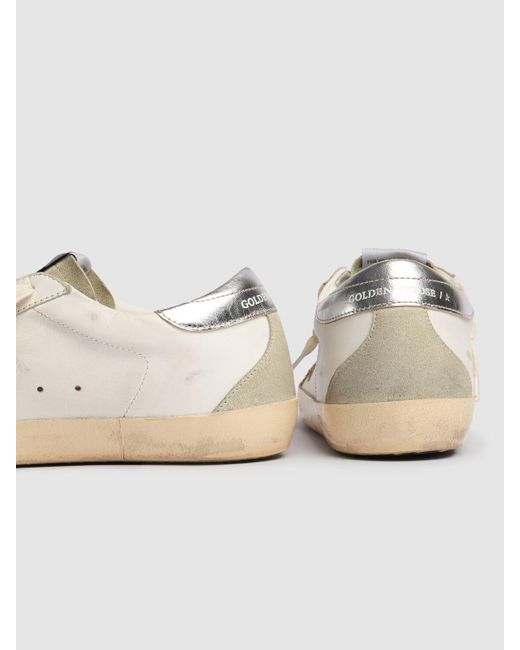 Baskets en cuir super-star 20 mm Golden Goose Deluxe Brand en coloris White