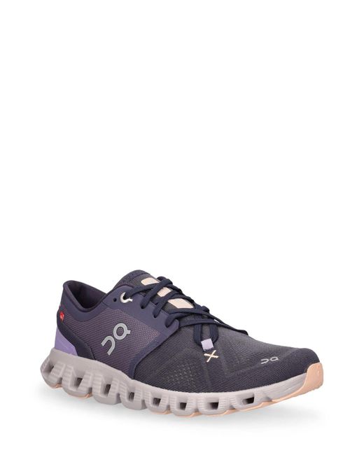 On Shoes Purple Cloud X 3 Sneakers