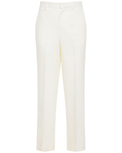 Jaded London White Ecru Relaxed Suit Pants for men