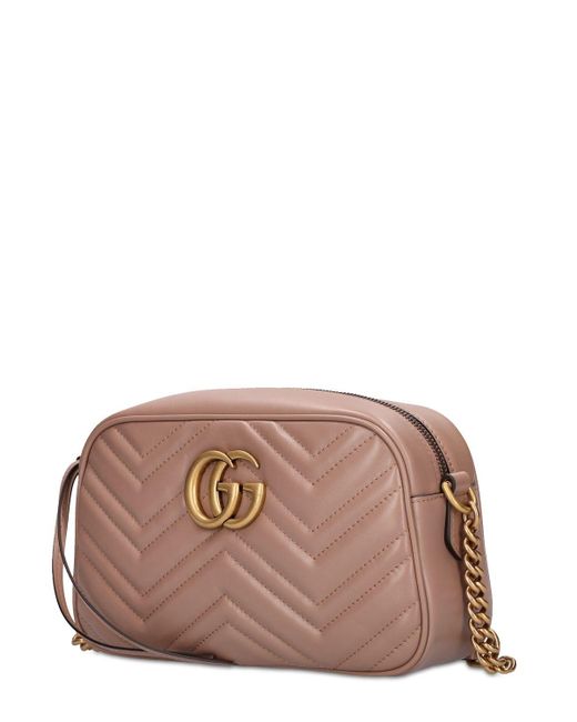 Gucci Gg Marmont レザーバッグ Pink