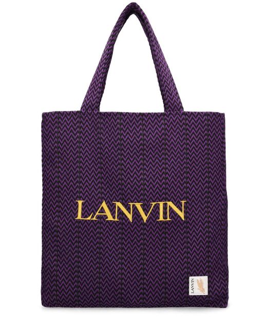 Lanvin Purple Tote Bag