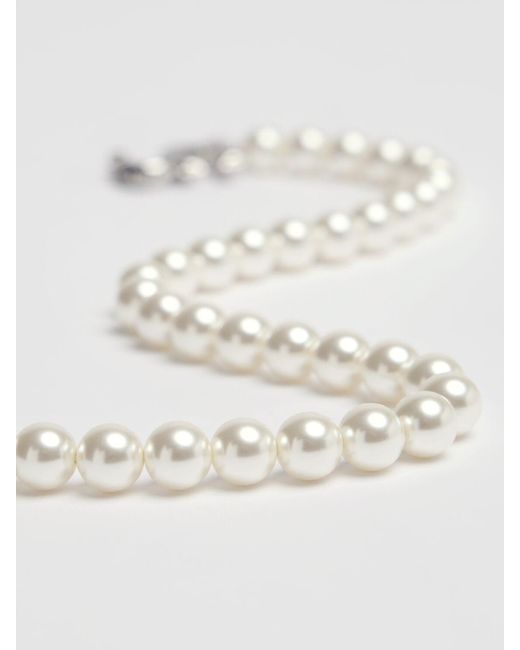 Collana mj balloon / perle d'imitazione di Marc Jacobs in White