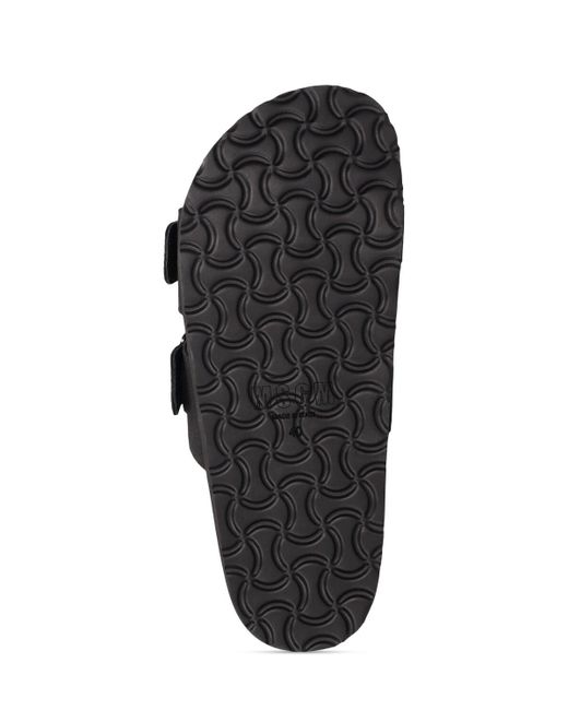 Sandales plates en toile 20 mm MSGM en coloris Black