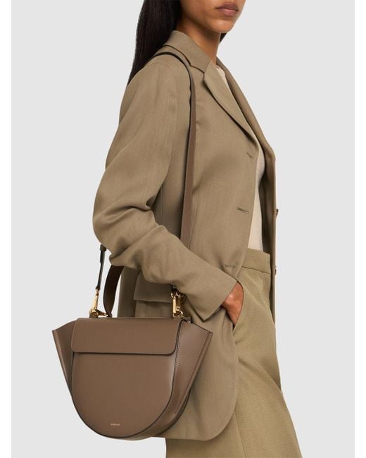Wandler Brown Medium Hortensia Shoulder Bag