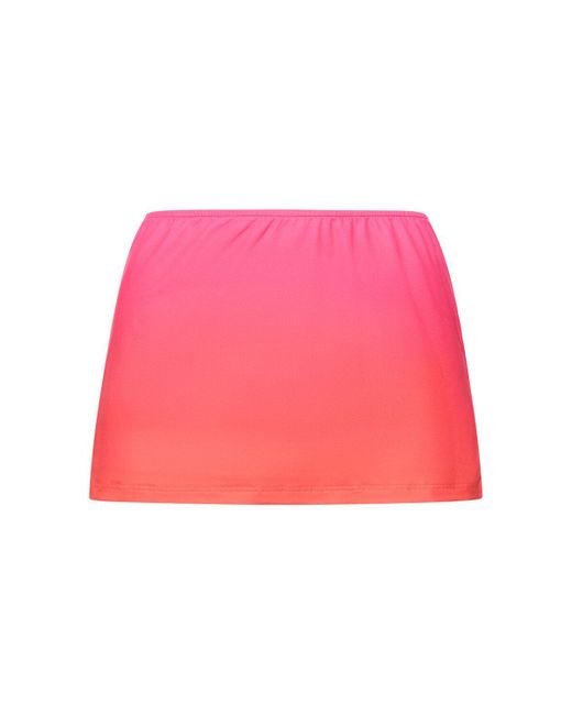 GIMAGUAS Pink Alba Degradé Jersey Mini Skirt