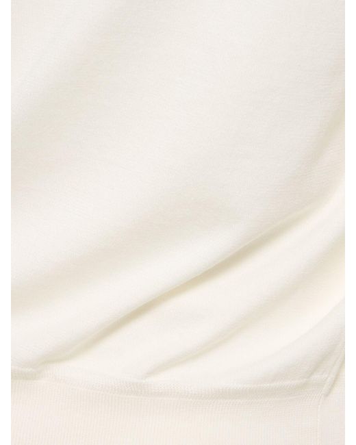 Tom Ford Strickpullover Aus Superfeiner Baumwolle in White für Herren