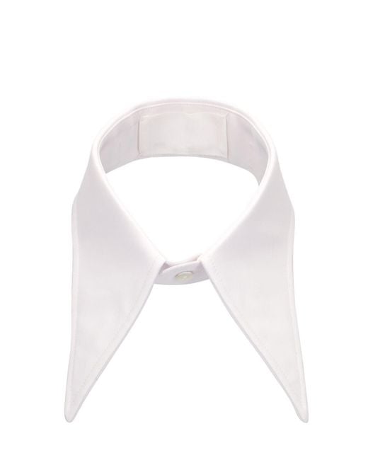 Maison Margiela White Cotton Poplin Collar for men