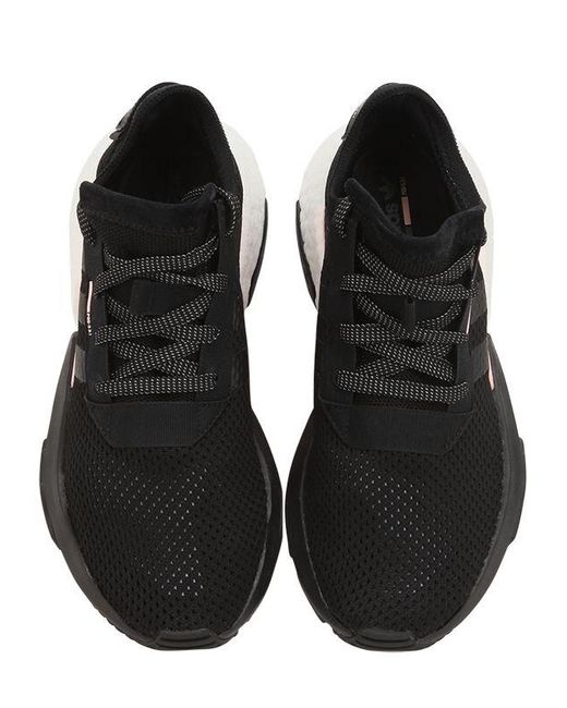 adidas originals pod sneakers in black