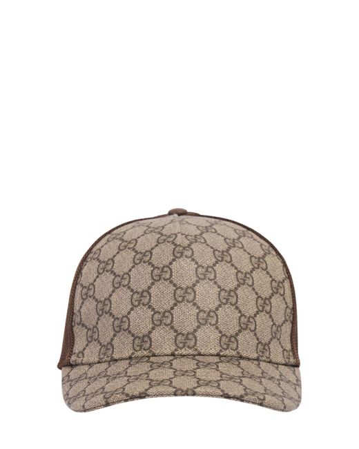 Cappello baseball gg supreme di Gucci in Gray da Uomo