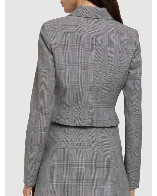 Veste courte en laine à double boutonnage Coperni en coloris Gray