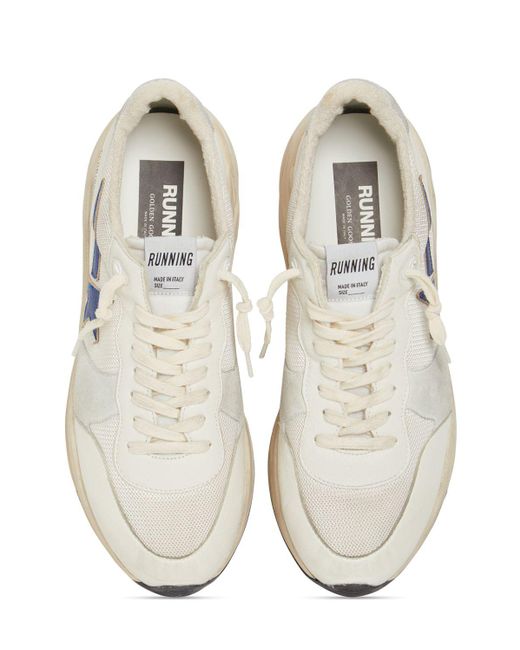 Golden Goose Deluxe Brand White Running Sole Leather Blend Sneakers for men
