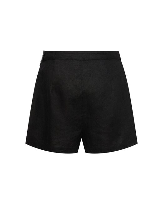 Posse Black Perri Linen Shorts