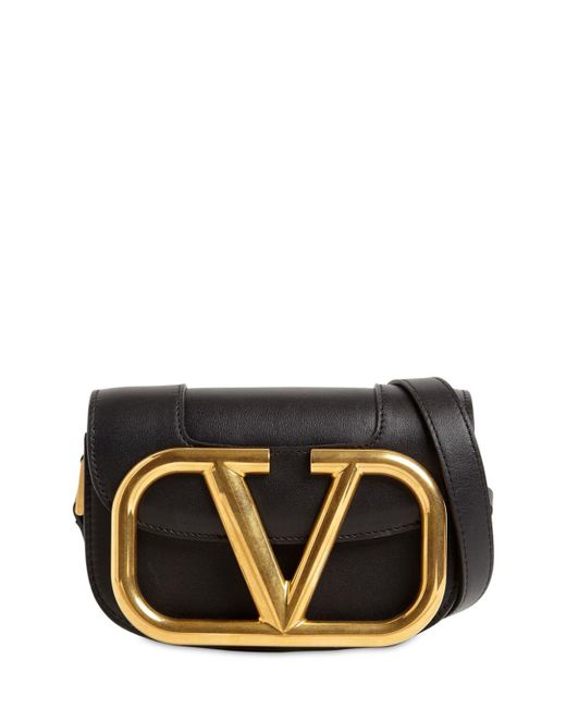 Valentino Garavani Leather Small Supervee Crossbody Calfskin Bag in ...