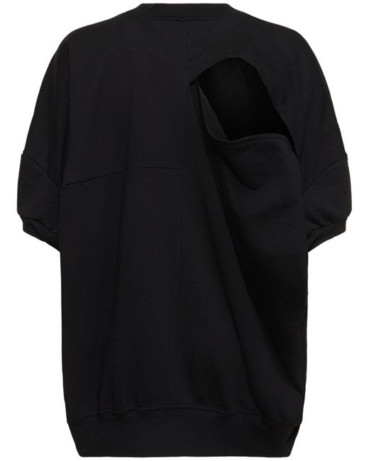 T-shirt dolly in jersey di cotone / cutout di Vivienne Westwood in Black