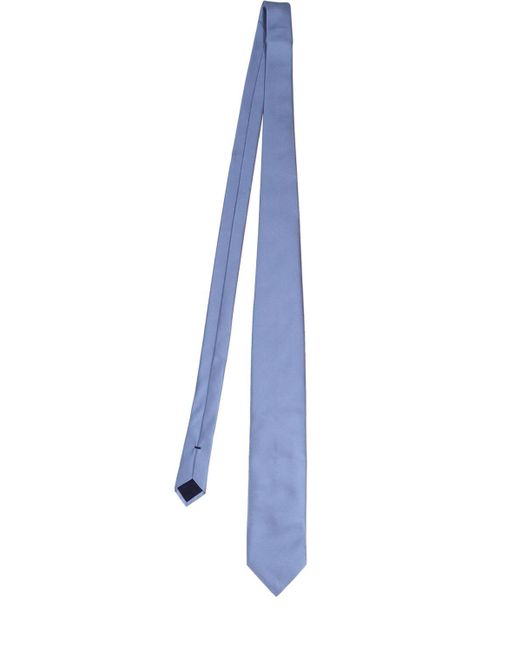 Cravate en sergé de soie unie 8 cm Tom Ford pour homme en coloris Blue