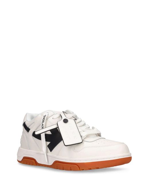 Off-White c/o Virgil Abloh White 30mm Hohe Leder-sneakers "out Of Office"