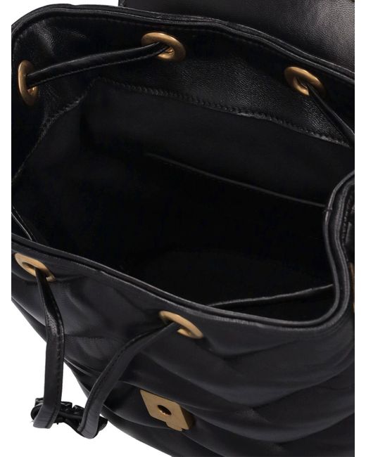 Gg marmont leather backpack di Gucci in Black