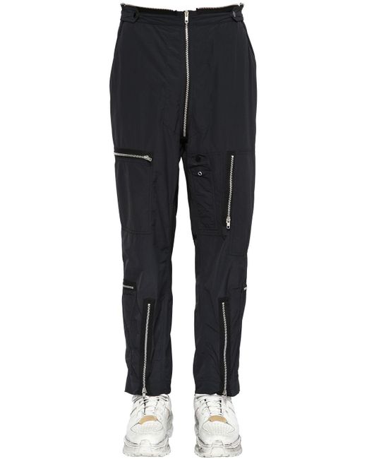 Maison Margiela Synthetic Nylon Ripstop Cargo Pants in Black for Men | Lyst