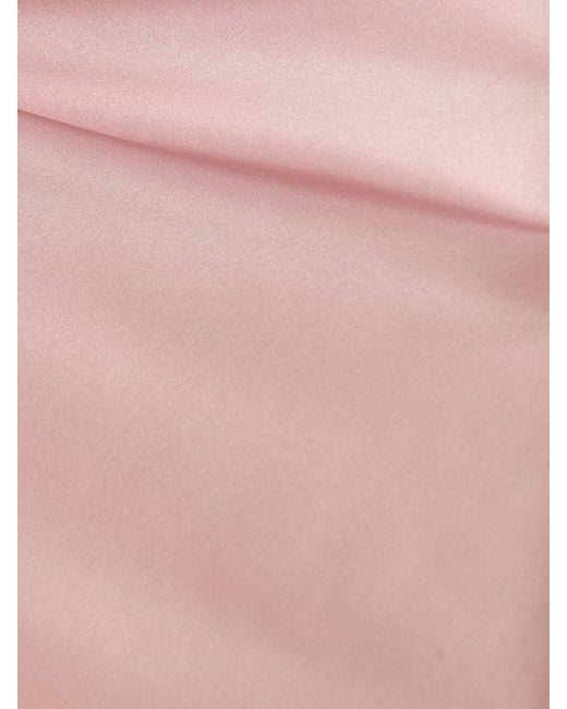 THE GARMENT Pink Catania Silk Satin Slip Dress