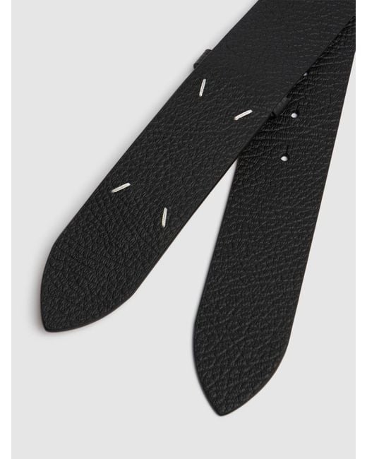 Maison Margiela 45mm Breiter Ledergürtel in Black für Herren