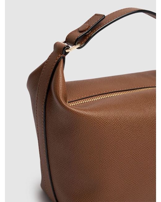Valextra Mochi レザートップハンドルバッグ ブラウン | Lyst