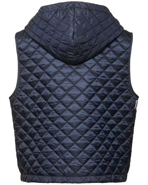 Max Mara Blue Gesteppte Pufferweste "lily"
