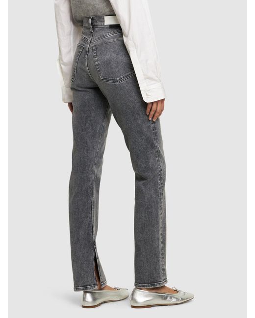 Jeans skinny boot 70s in denim di cotone di Re/done in Gray