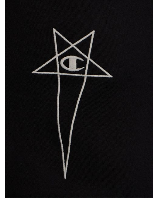 Hombre Shorts De Algodón Rick Owens de hombre de color Black