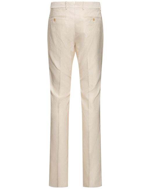 Pantalones de seda y algodón Tom Ford de hombre de color Natural