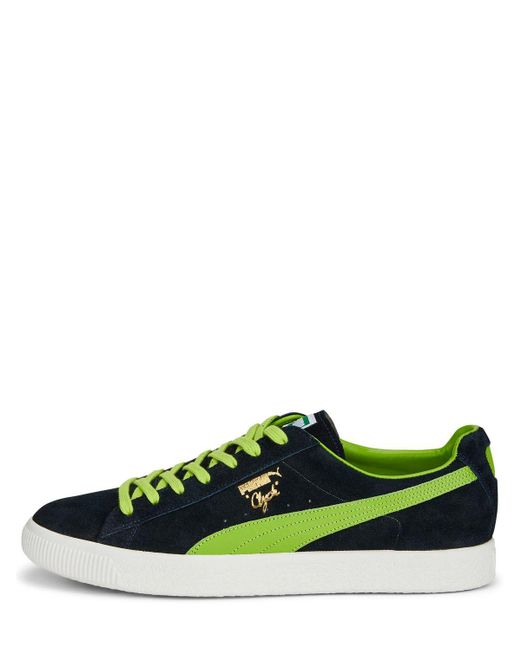 PUMA Green Clyde Clydezilla Mij Sneakers / Lime for men